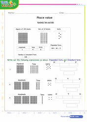 Place Value Illustrated with Blocks 